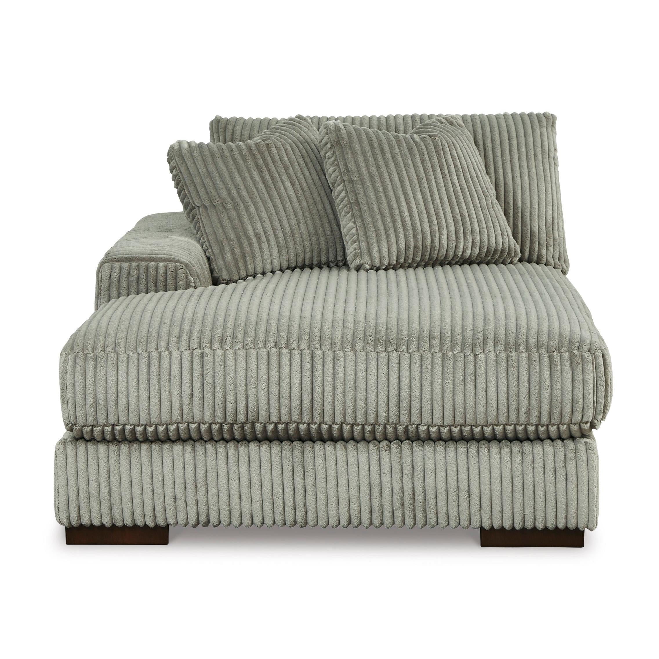 Stylish Lindyn 2-Seater Sectional Sofa with Left-Facing Chaise in Elegant Fog Fabric