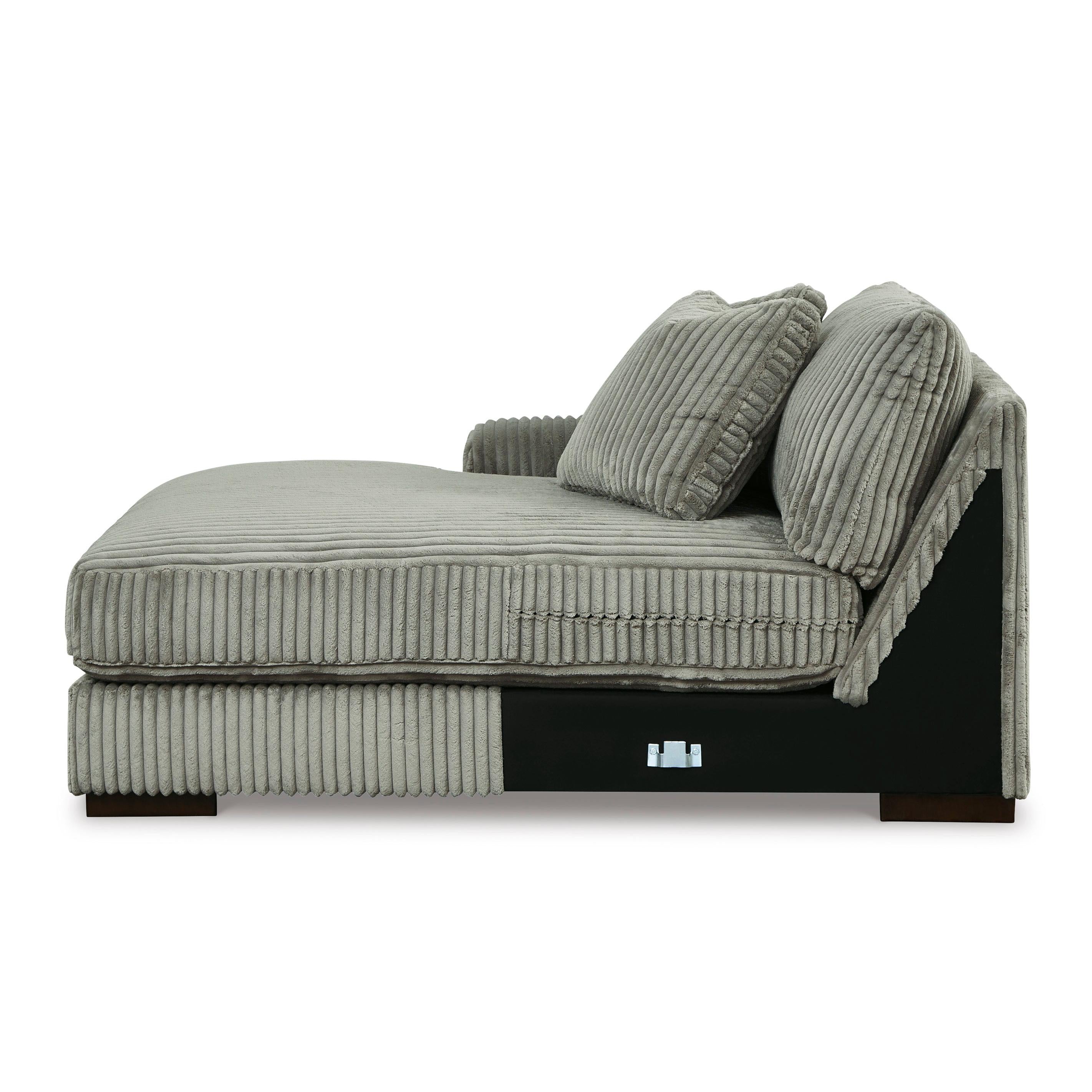 Stylish Lindyn 2-Seater Sectional Sofa with Left-Facing Chaise in Elegant Fog Fabric