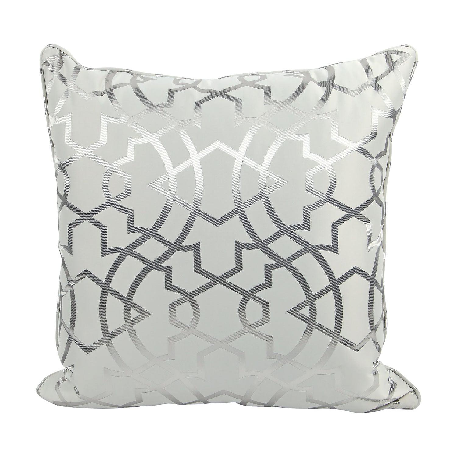 Elegant Sydney Silver Decorative Cushion