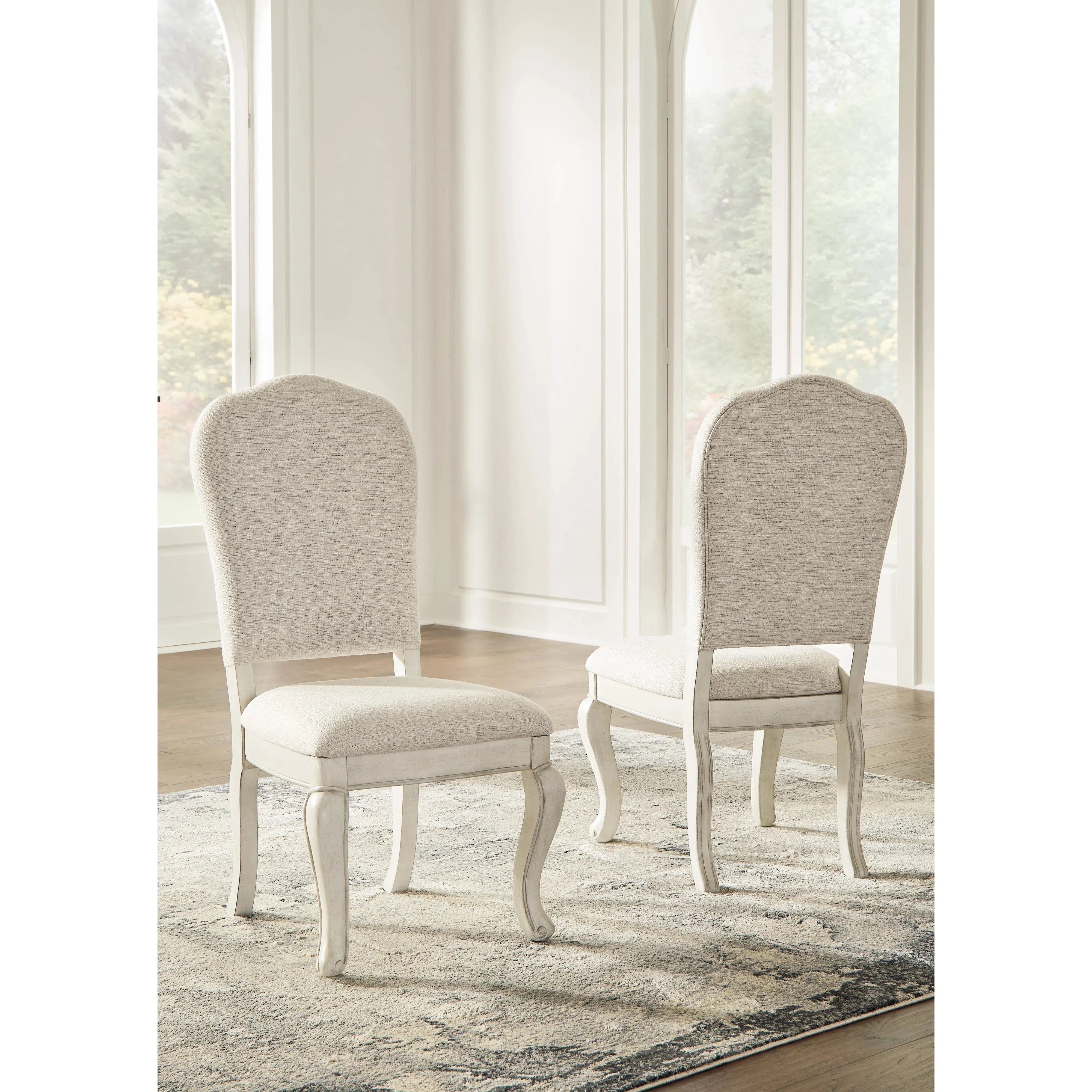 Chic Antique White Arlendyne Dining Chair for Elegant Dining Spaces