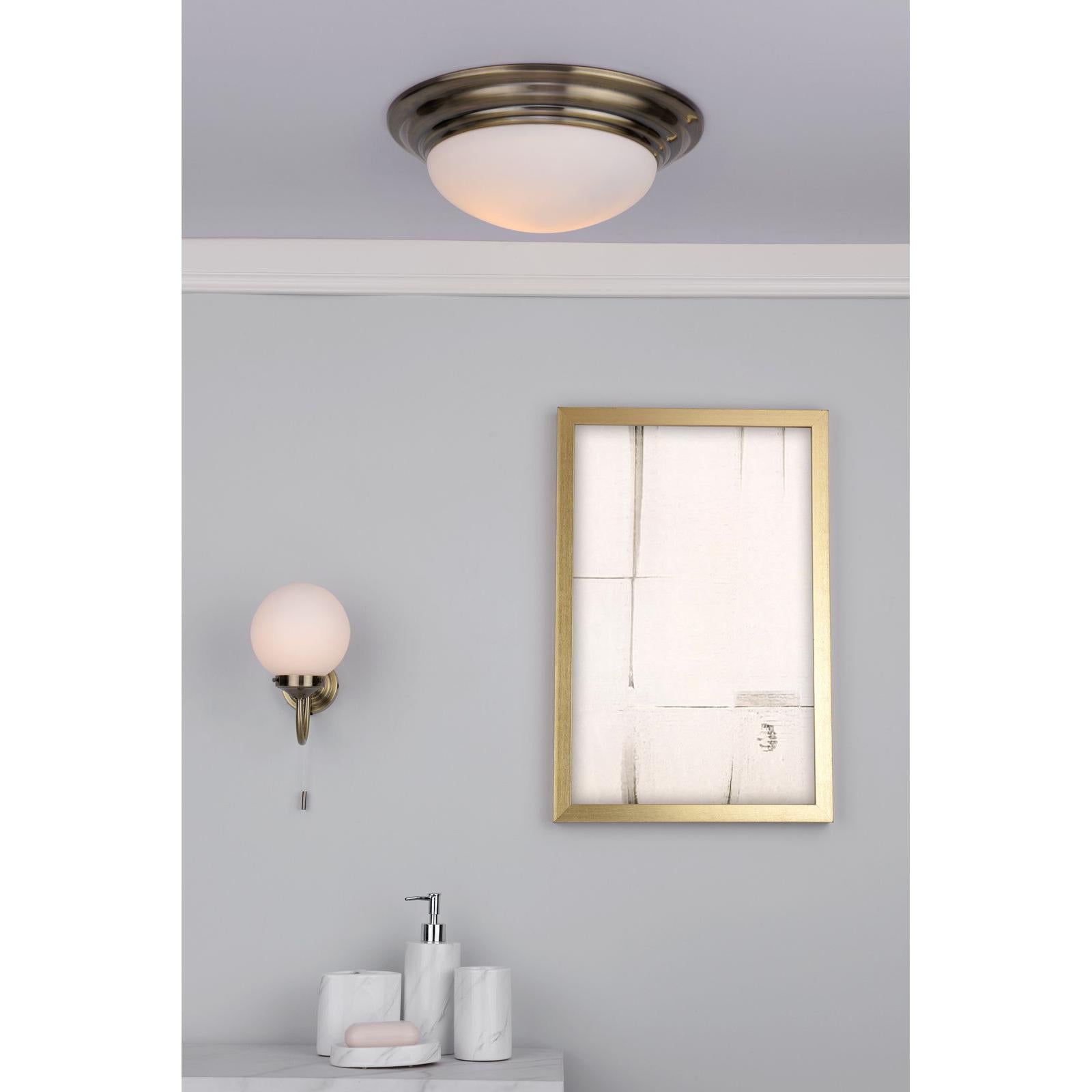 Elegant Bartley Large Flush Mount Ceiling Light for Your Bathroom