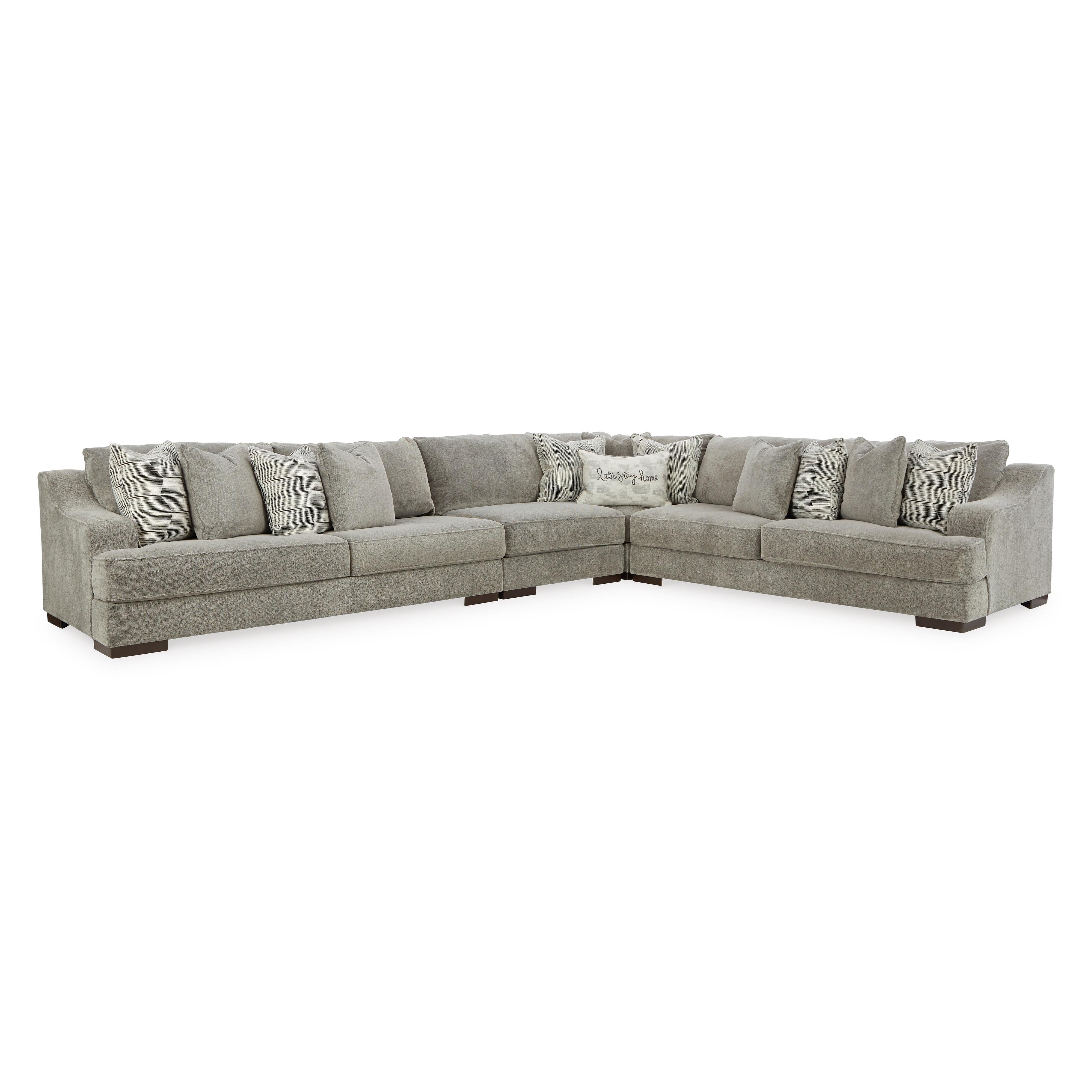 Stylish Bayless 4-Piece Sectional in Elegant Smoke Finish