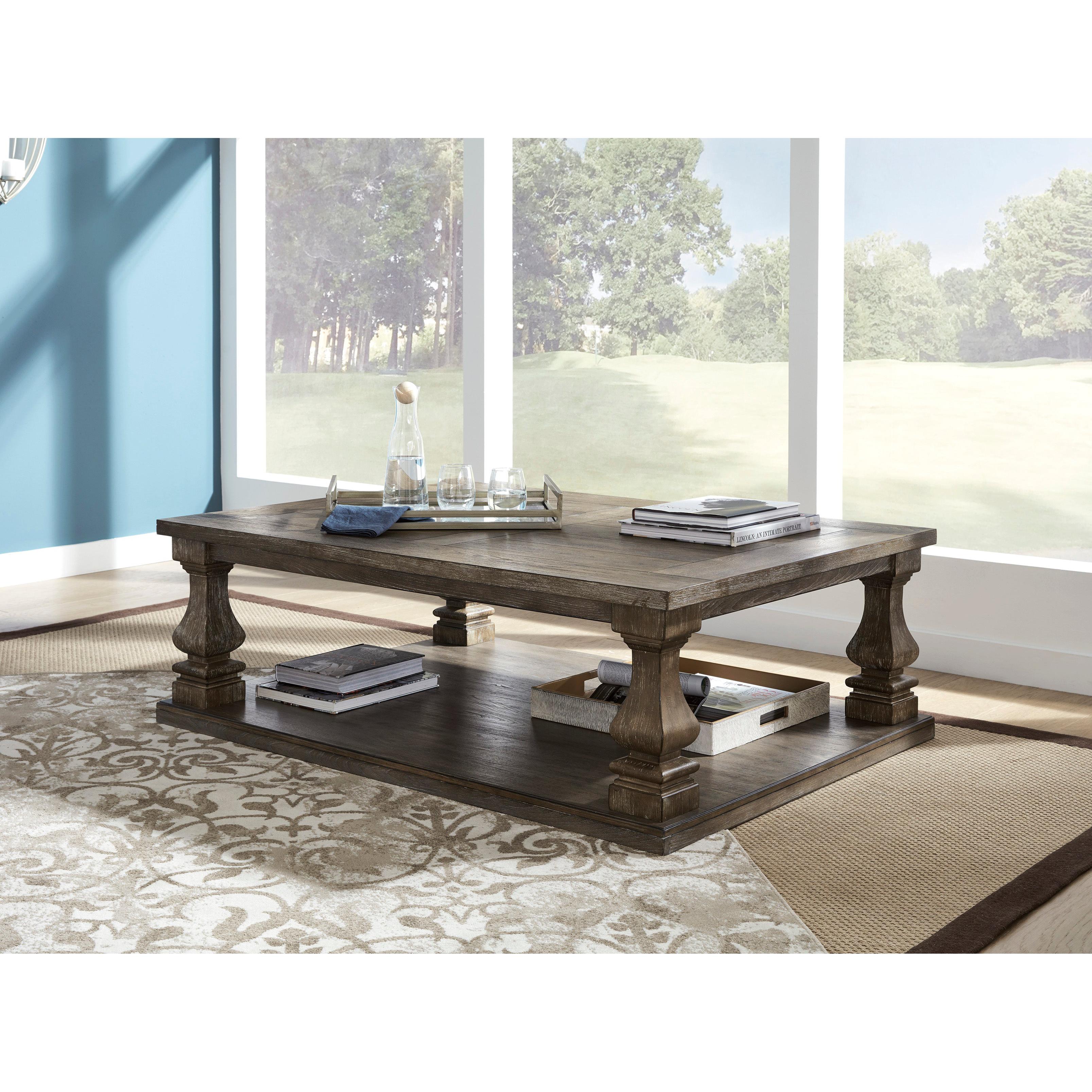 Stylish Johnelle Gray Finish Coffee Table for Modern Living Spaces