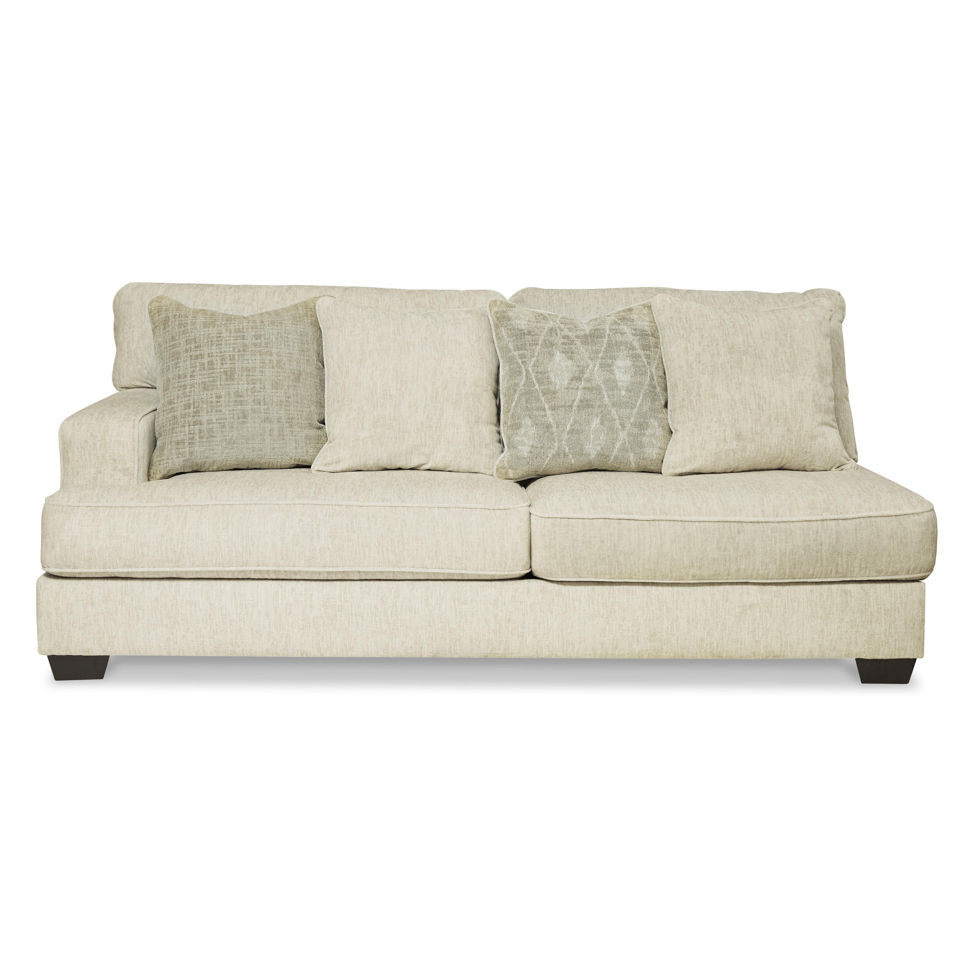 Chic Rawcliffe 6-Seat Corner Sectional in Soft Parchment Fabric