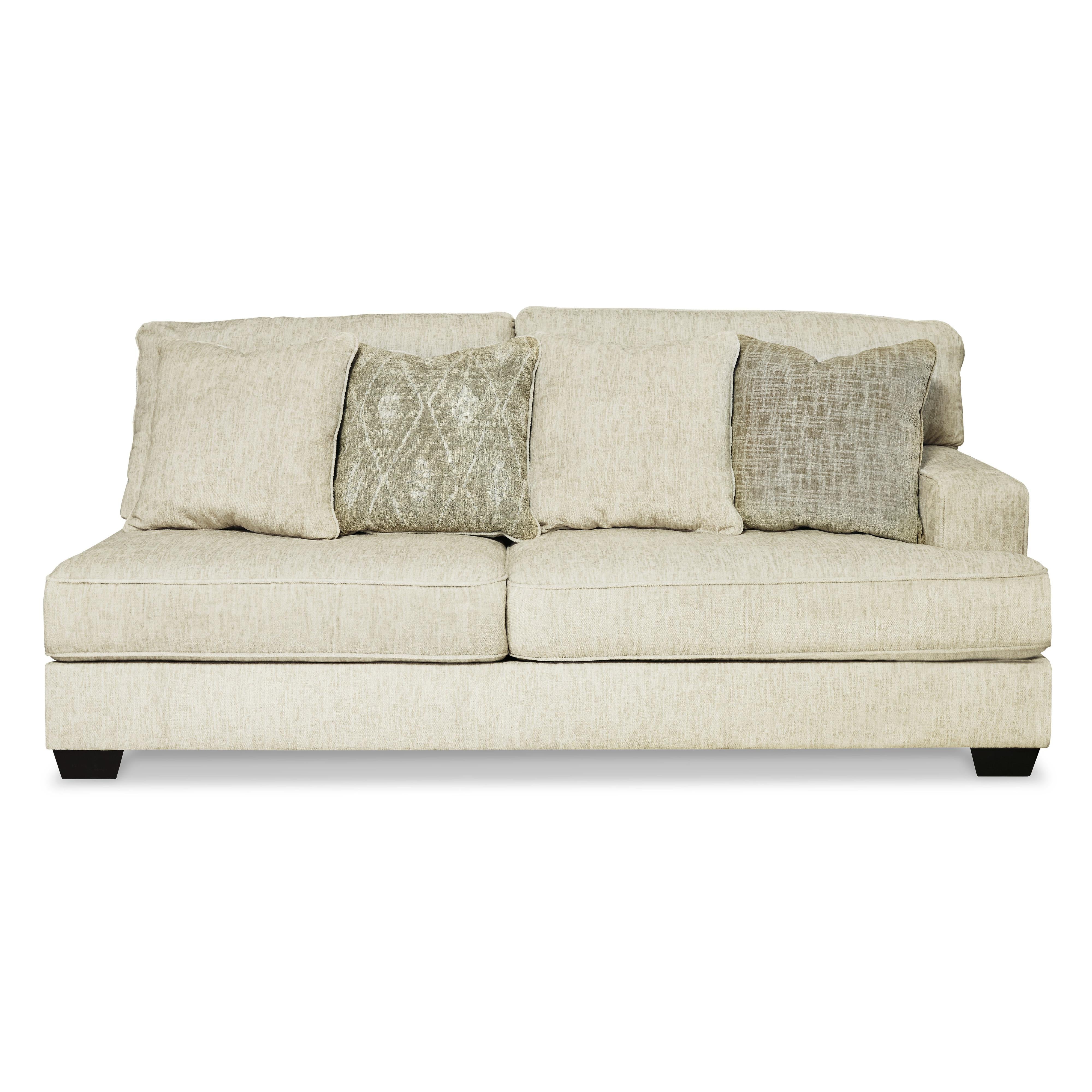 Chic Rawcliffe 6-Seat Corner Sectional in Soft Parchment Fabric