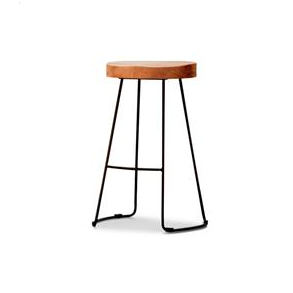 Stylish Terrigal Stool with Elegant Black Base