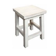 Stylish and Sturdy 45cm Florence Heavy Duty Stool - Chic White Finish