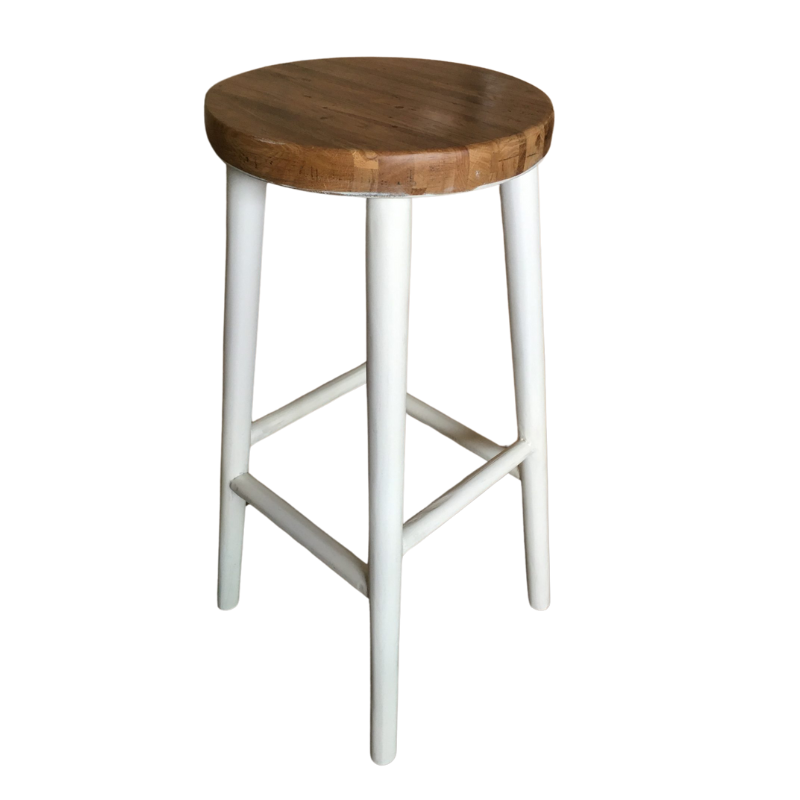 Sleek White 65cm Tallawong Bar Stool - Perfect for Any Space!