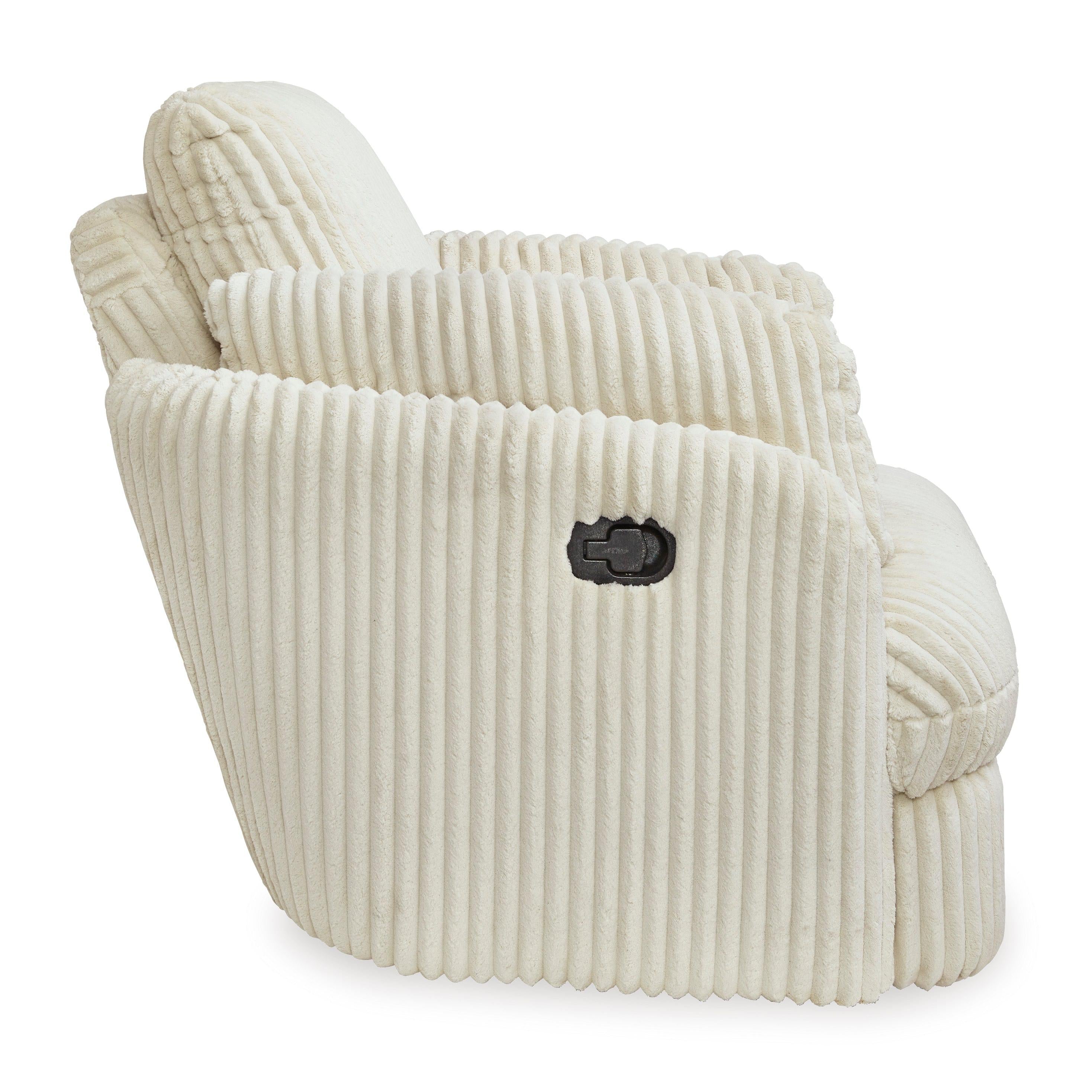 Ivory Tie-Breaker Swivel Glider Recliner: Ultimate Comfort in Style!