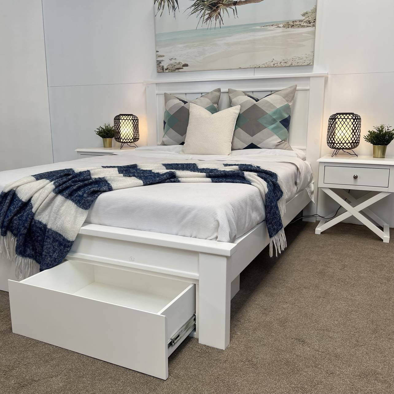 White Haven Bed - White