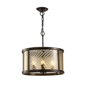 Elegant Auburn Bronze Pendant Ceiling Light Fixture