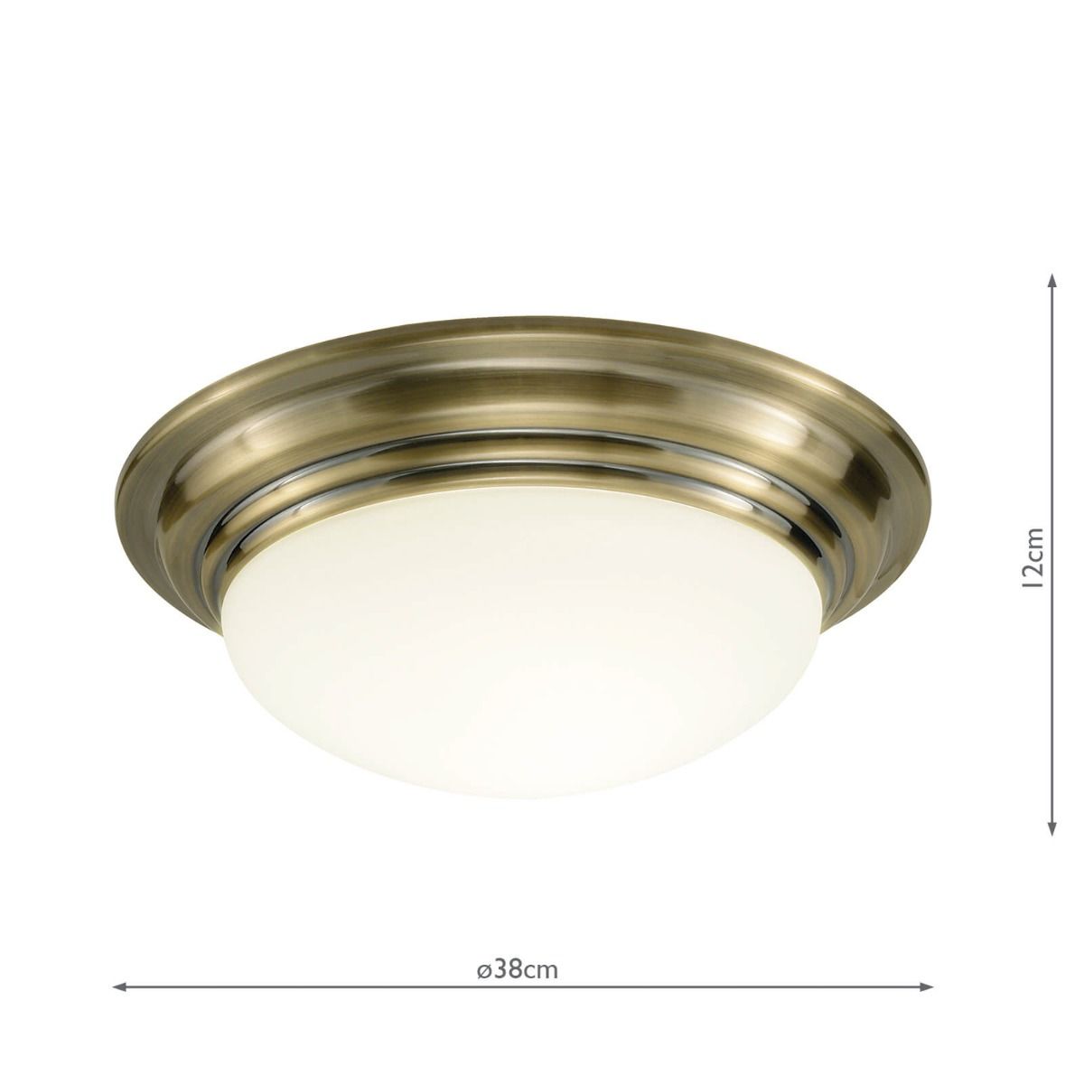 Elegant Bartley Large Flush Mount Ceiling Light for Your Bathroom