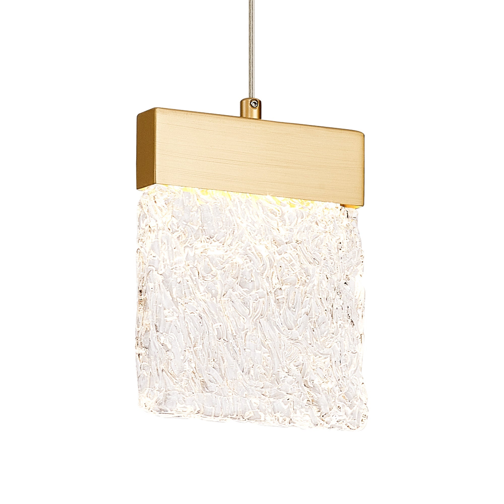 Elegant Gold Painted Brushed Bremen Pendant Light – 1 Bulb