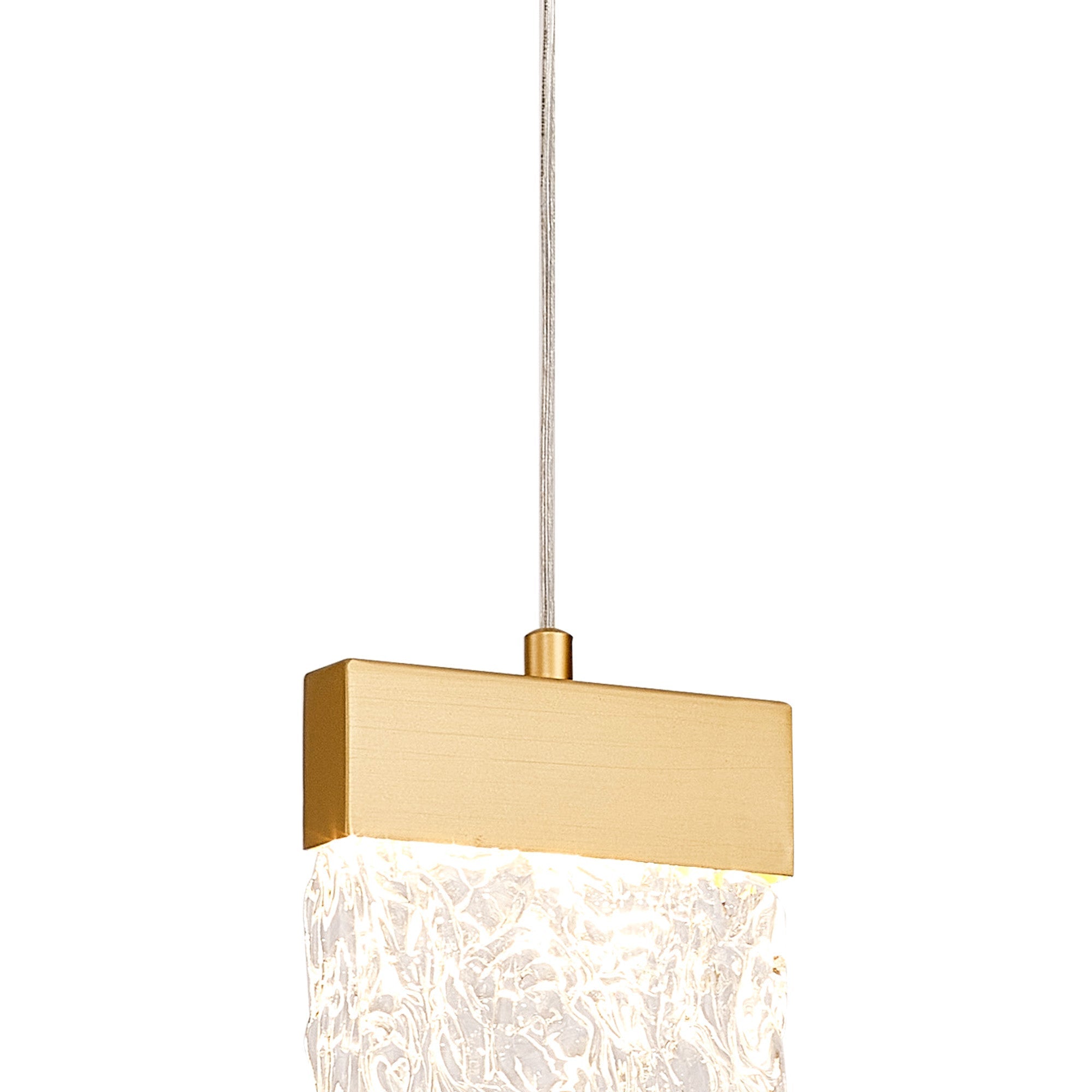 Elegant Gold Painted Brushed Bremen Pendant Light – 1 Bulb