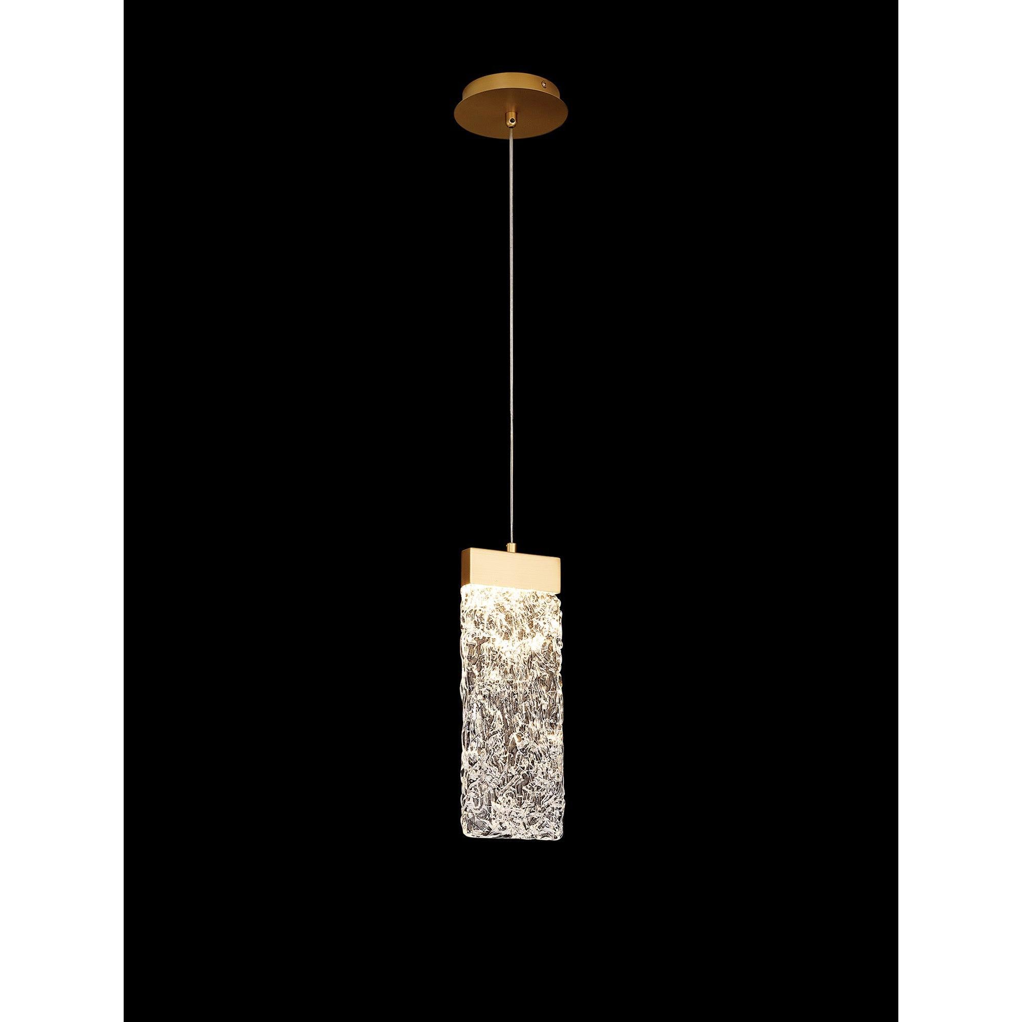 Elegant Gold Painted Brushed Bremen Pendant Light – 1 Bulb