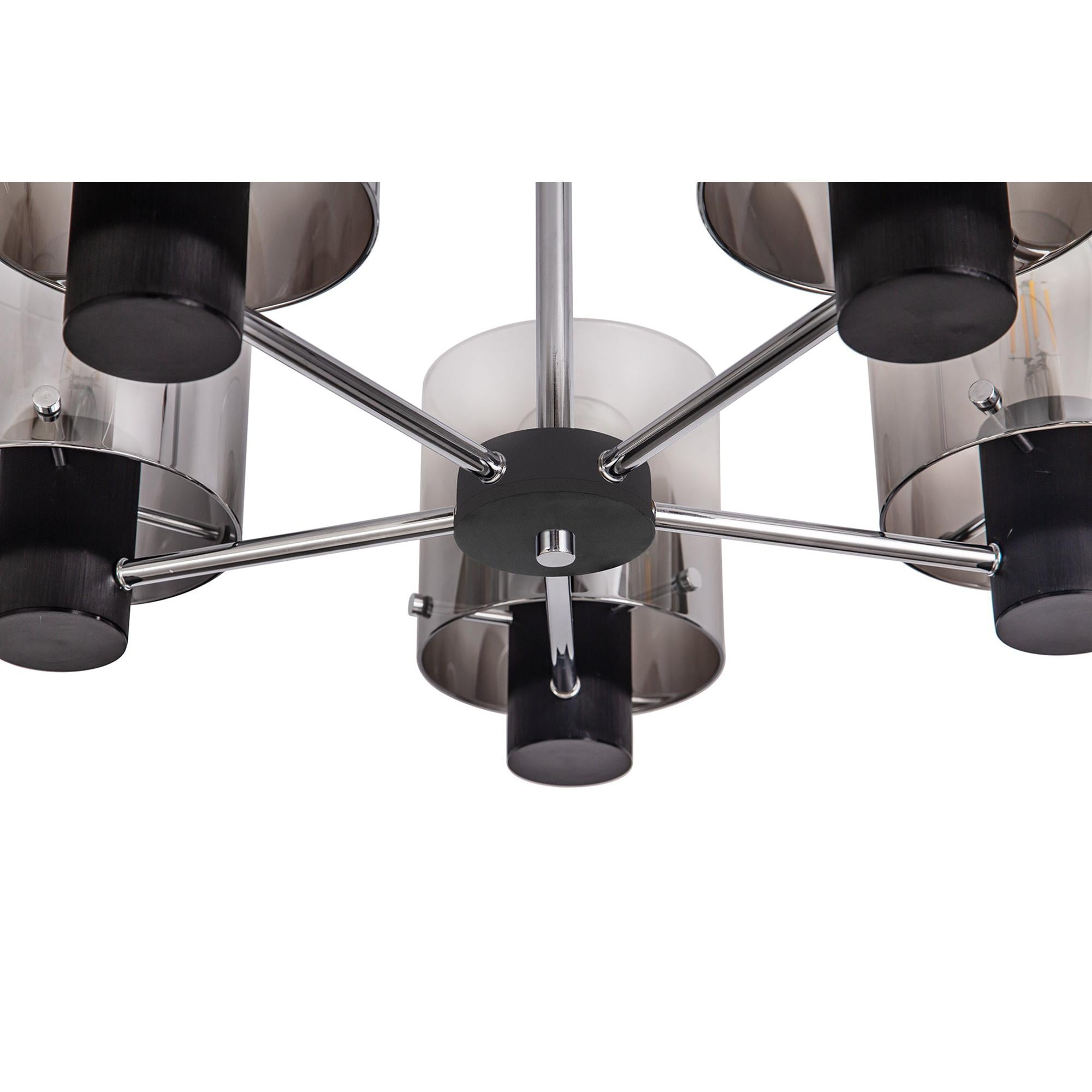 Stylish Brooks 5-Light Semi Flush Mount Fixture