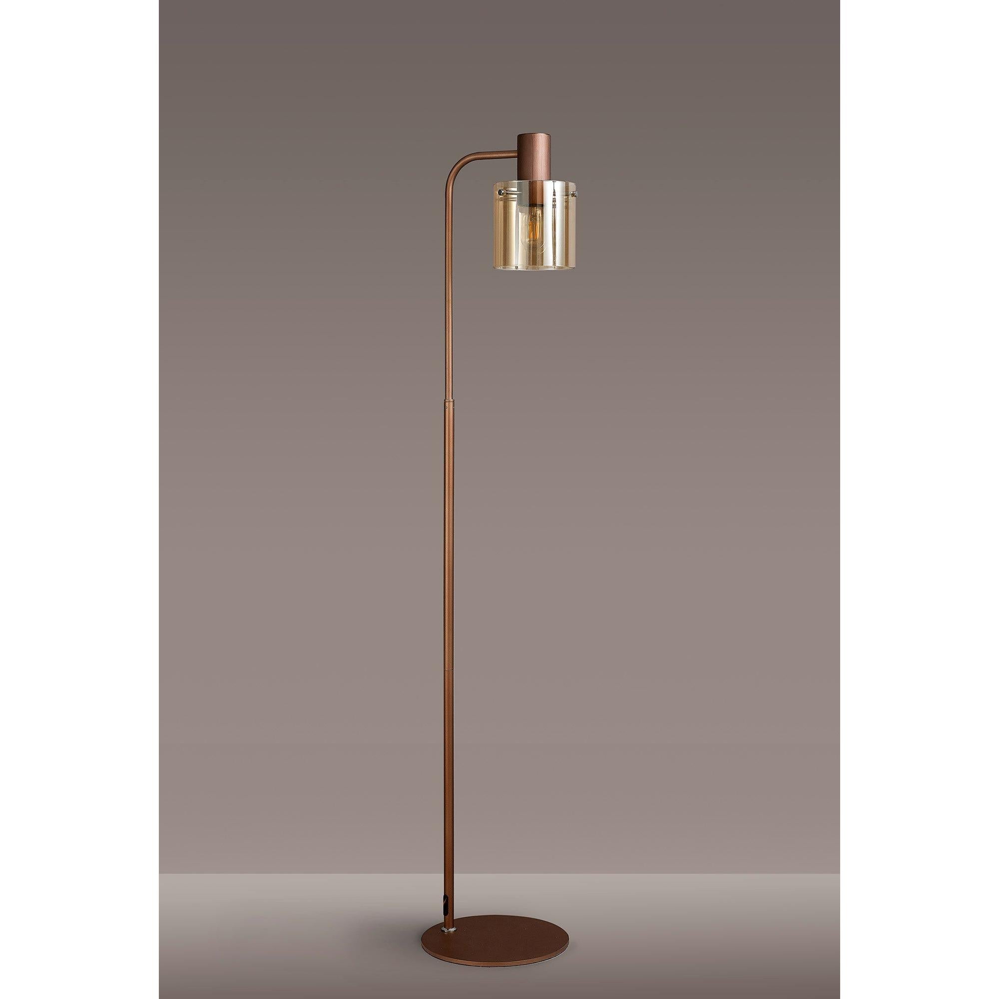 Elegant Brooks Single-Light Floor Lamp for a Cozy Ambiance