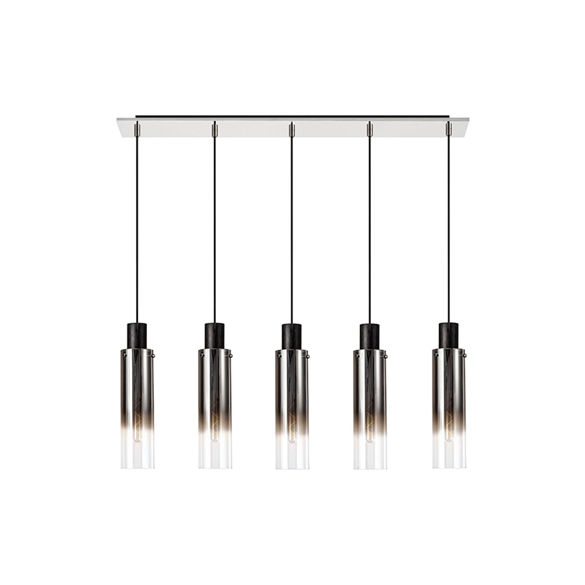 Elegant Brooks 5-Light Slim Linear Pendant Fixture