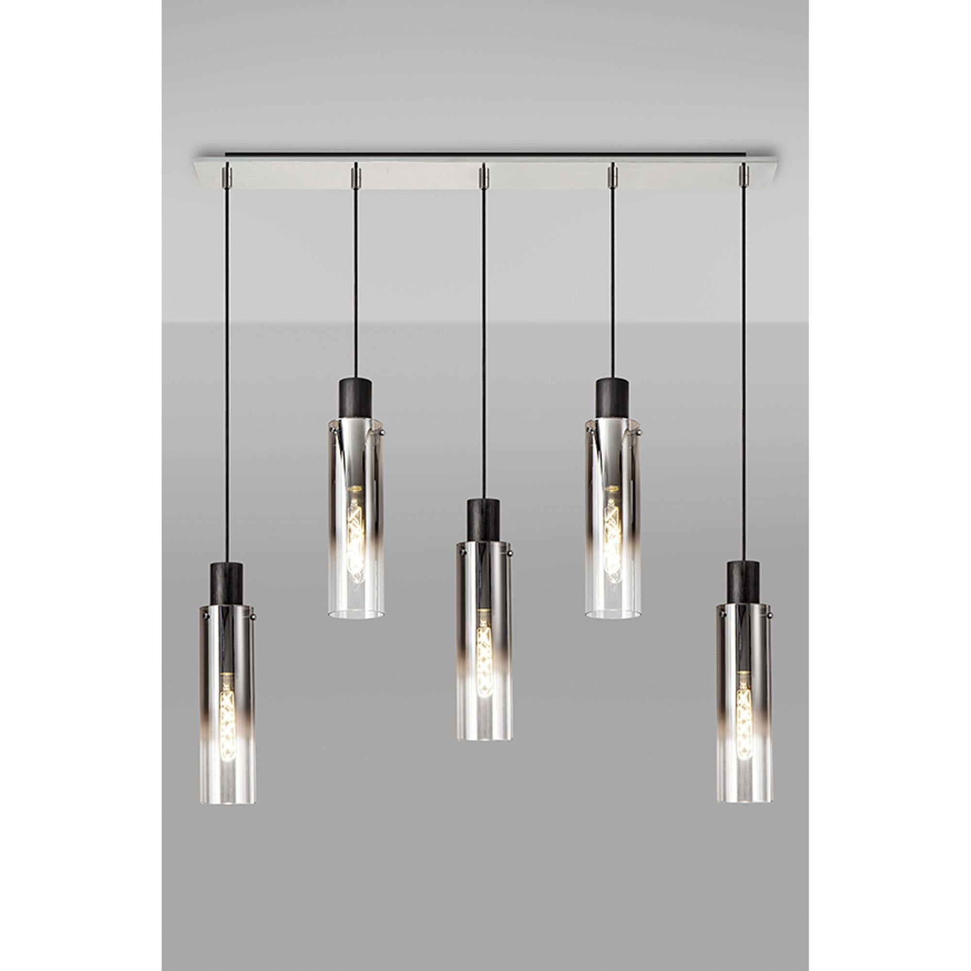 Elegant Brooks 5-Light Slim Linear Pendant Fixture