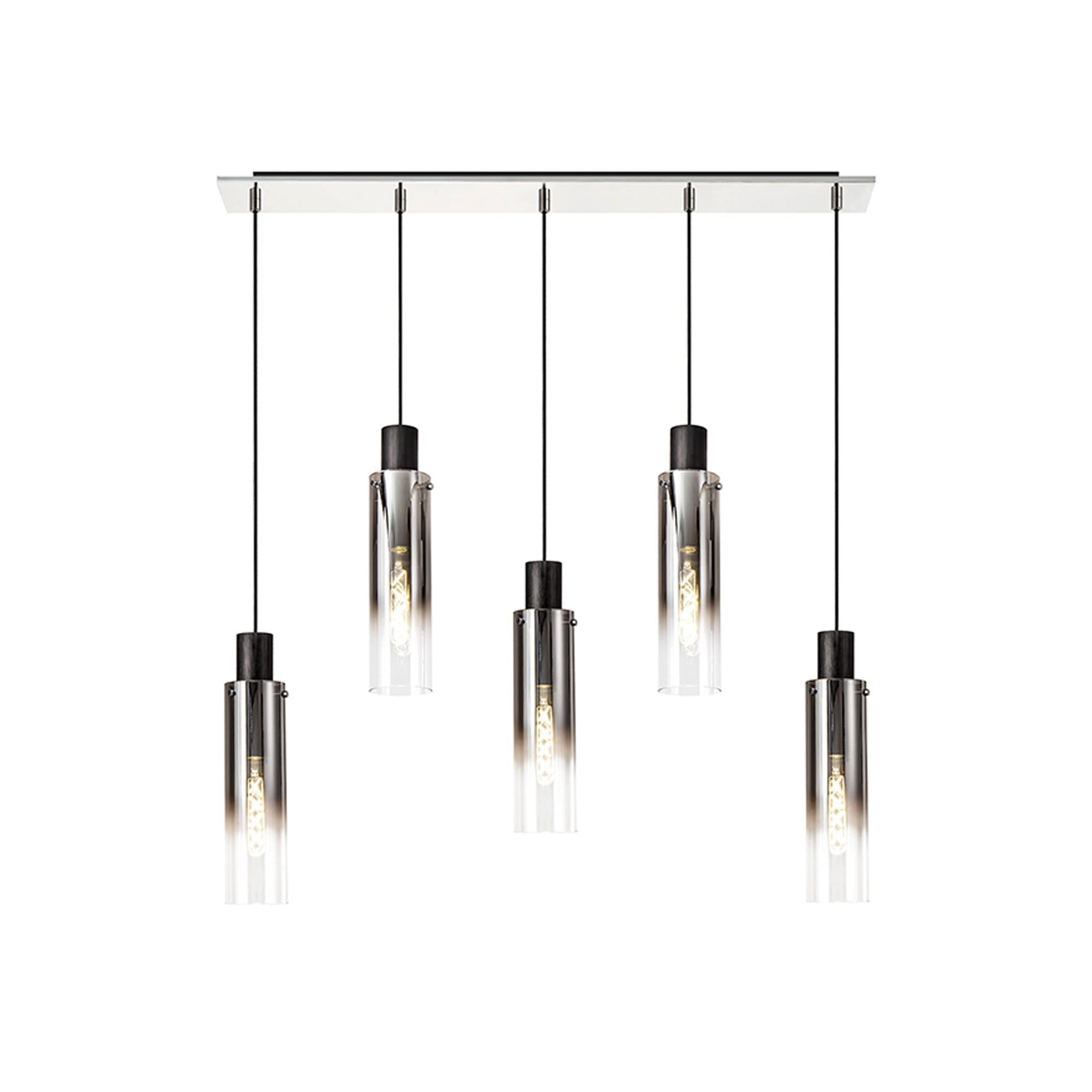 Elegant Brooks 5-Light Slim Linear Pendant Fixture