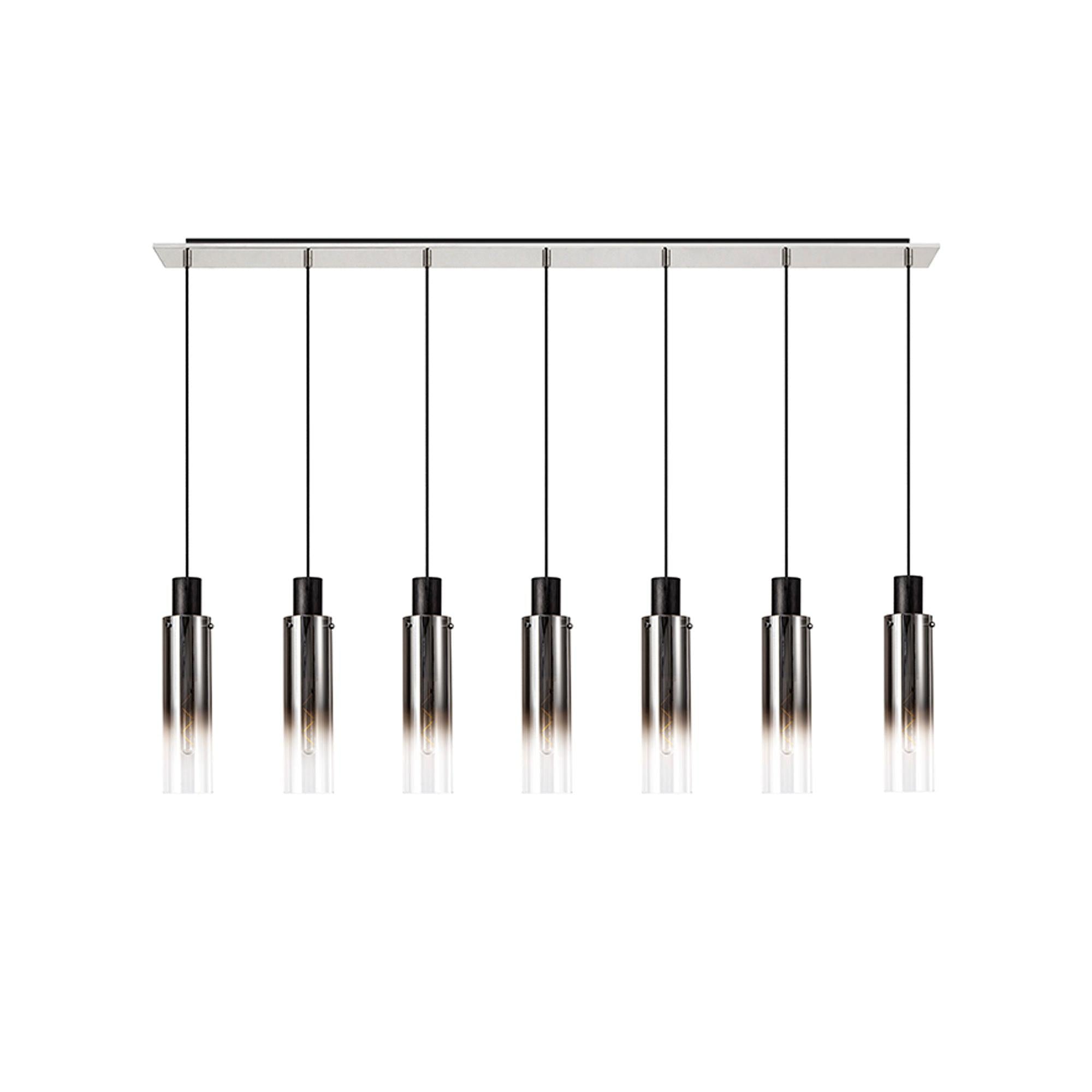 Elegant Brooks Slim 7-Light Linear Pendant