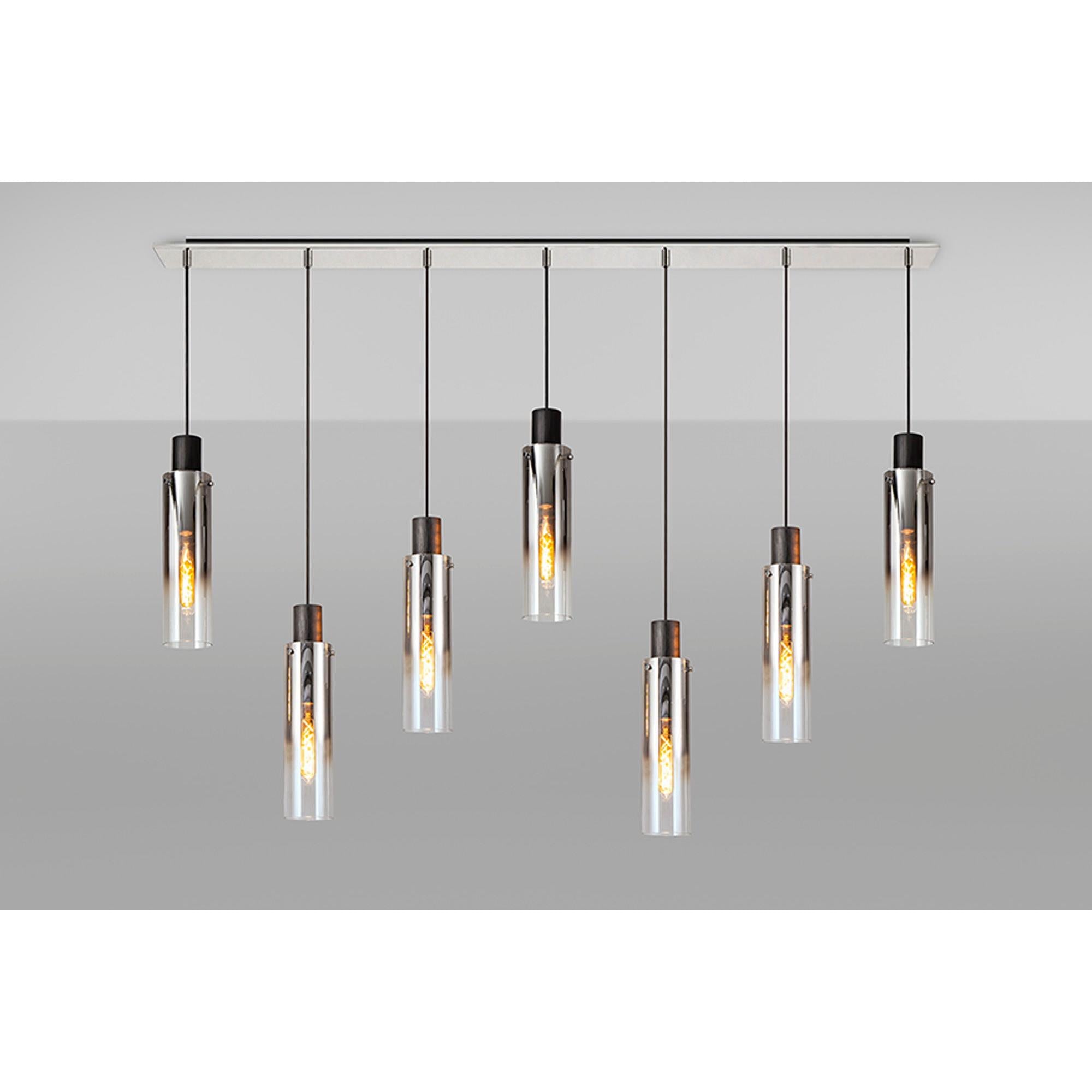 Elegant Brooks Slim 7-Light Linear Pendant