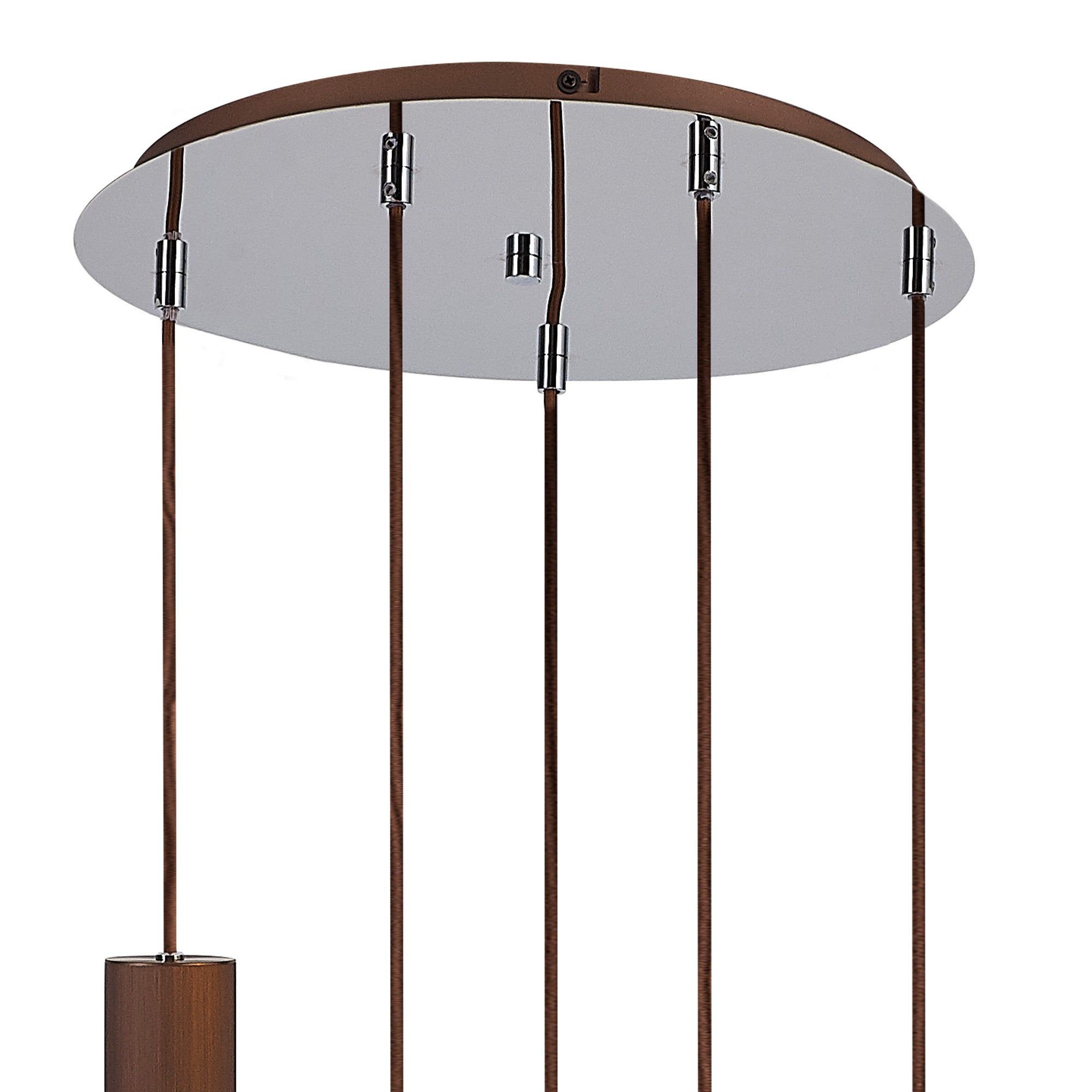 Elegant Brooks Slim 5-Light Round Pendant Fixture