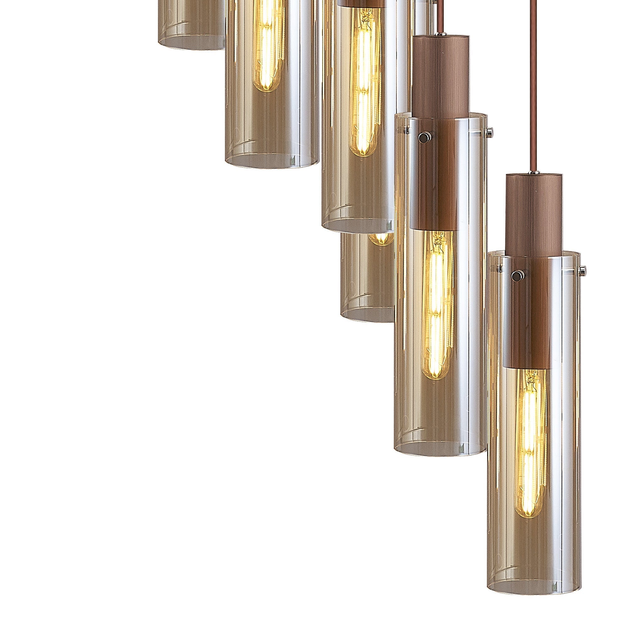 Elegant Brooks Slim Round 21-Light Pendant Fixture