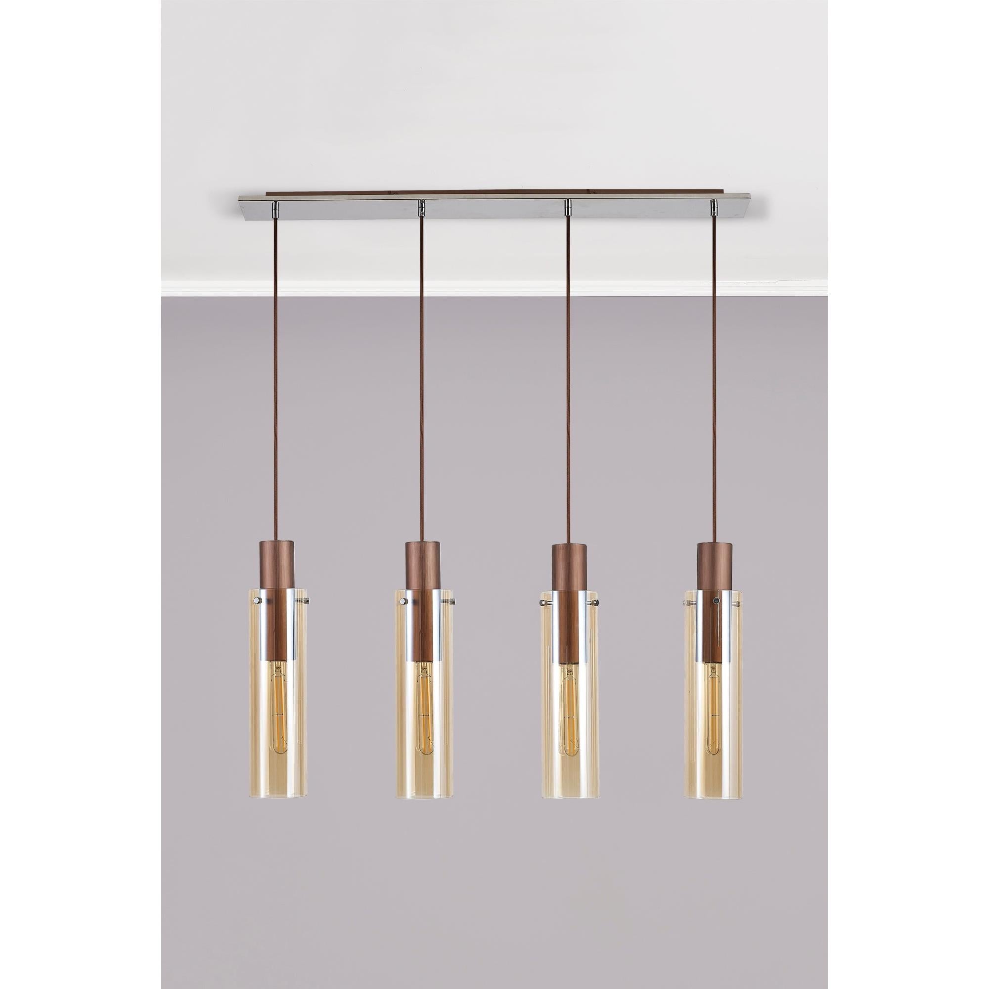 Elegant Brooks 4-Light Slim Linear Pendant