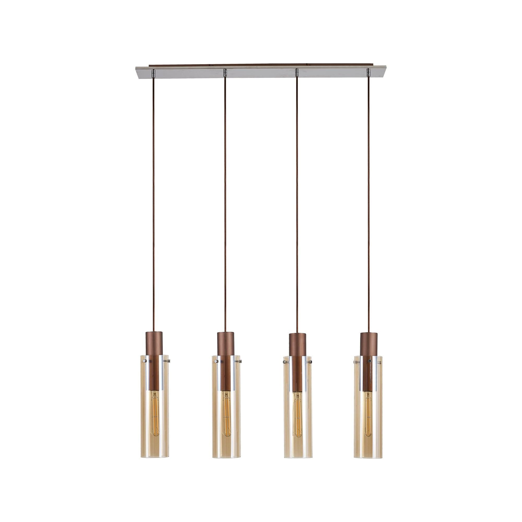 Elegant Brooks 4-Light Slim Linear Pendant