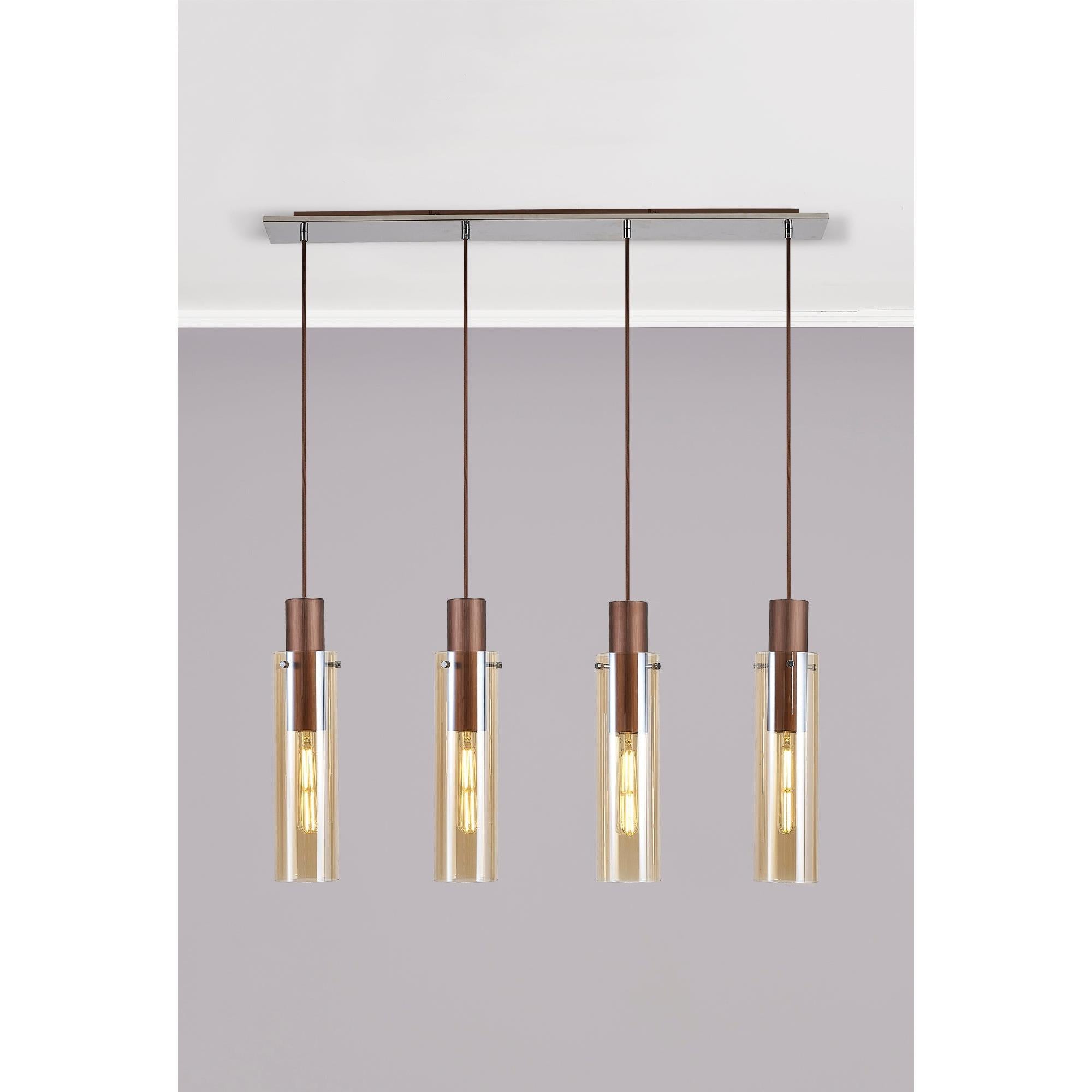 Elegant Brooks 4-Light Slim Linear Pendant